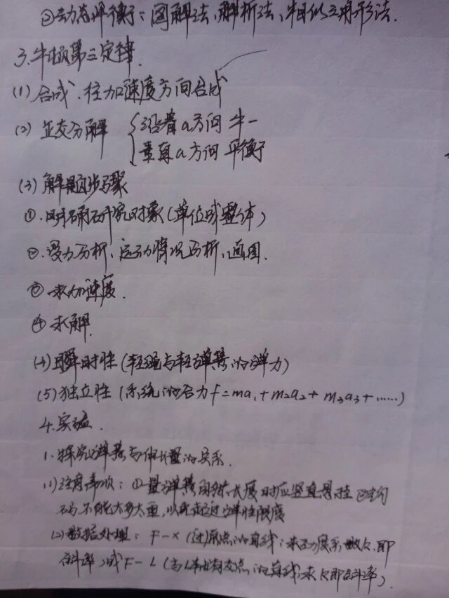 高一（上）物理学-复习笔记